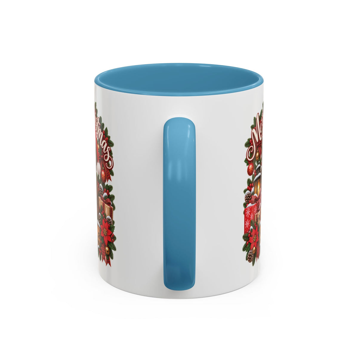 Labrador #3 Merry Christmas, personalised accent colour 11oz mug