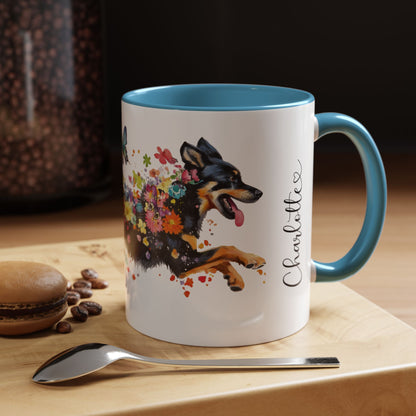 Husky #3 Personalized Accent Mugs, 11oz