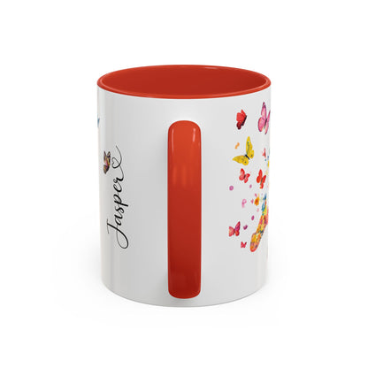 British/English Bulldog Personalized Accent Mugs, 11oz