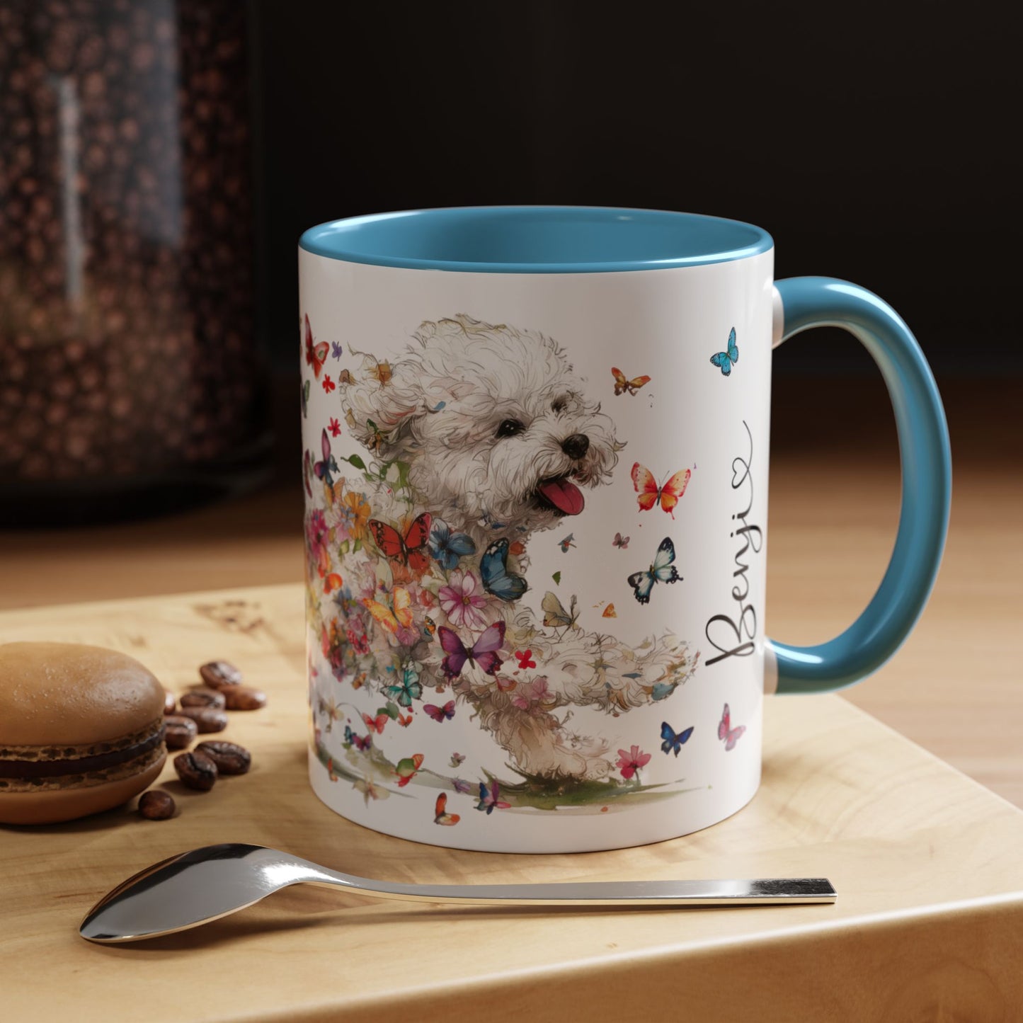 Bichon Frise #2 Personalized colourful Mugs, 11oz