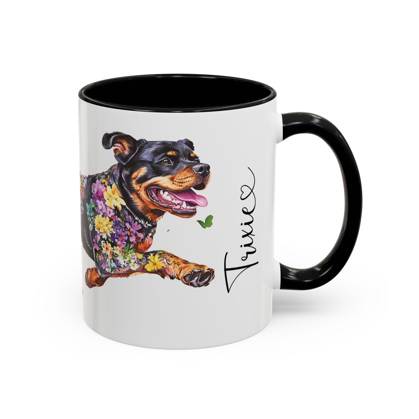 Rottweiler Personalized Accent Mugs, 11oz