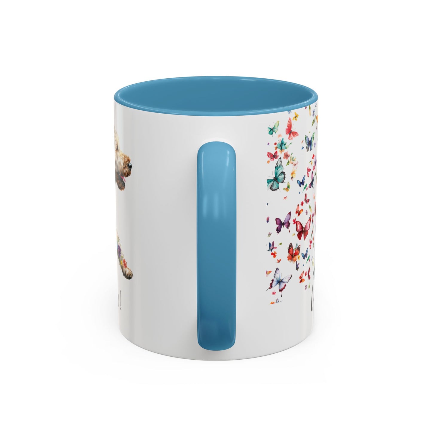 Labradoodle #3 “Live like the gate was left open" Accent Mugs, 11oz