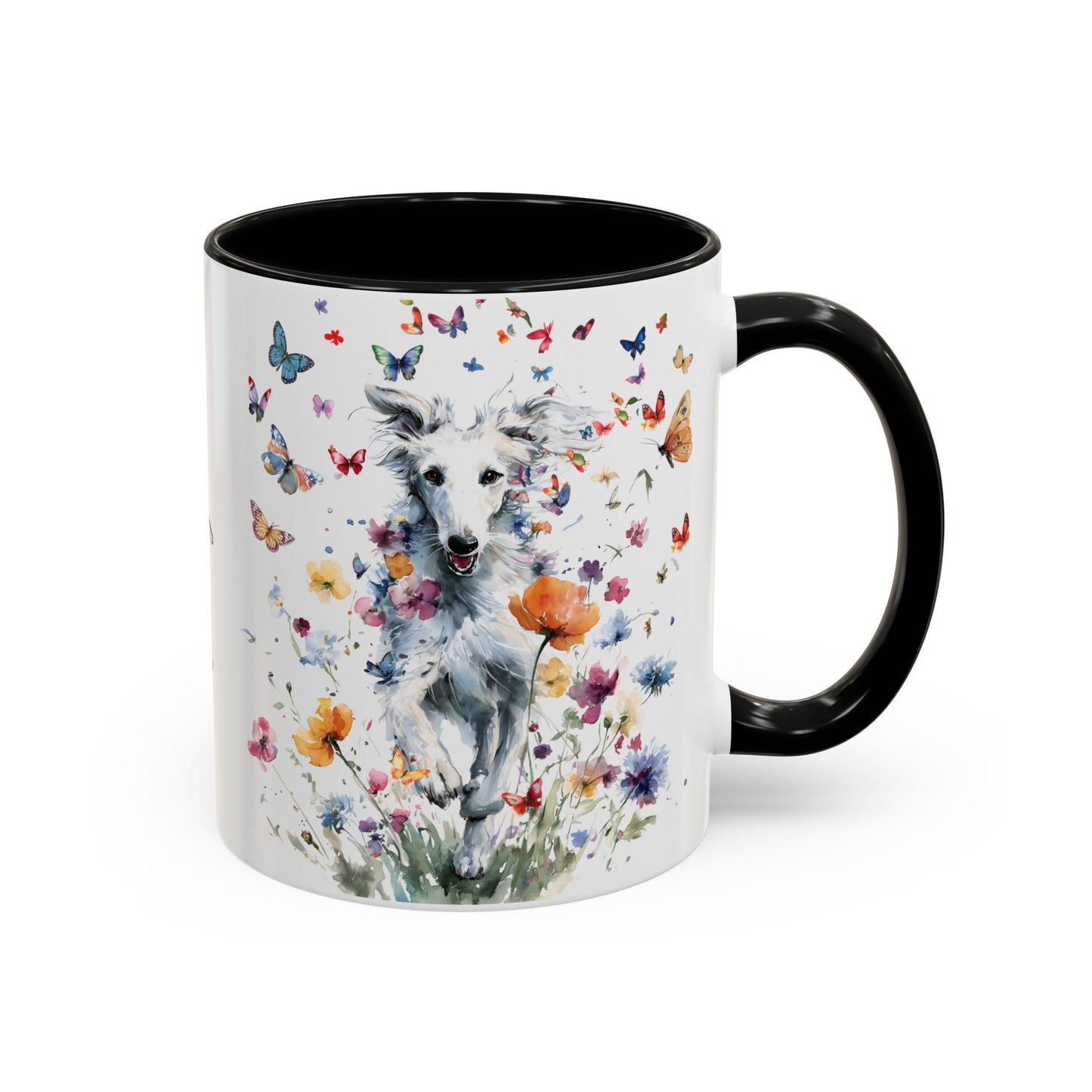 Silken Windhound #3 Personalized Accent Mugs, 11oz