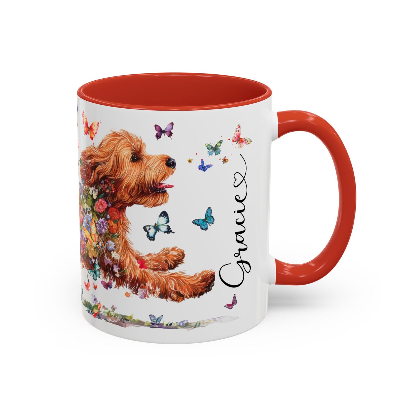Cockapoo #2 Personalized Accent Mugs, 11oz