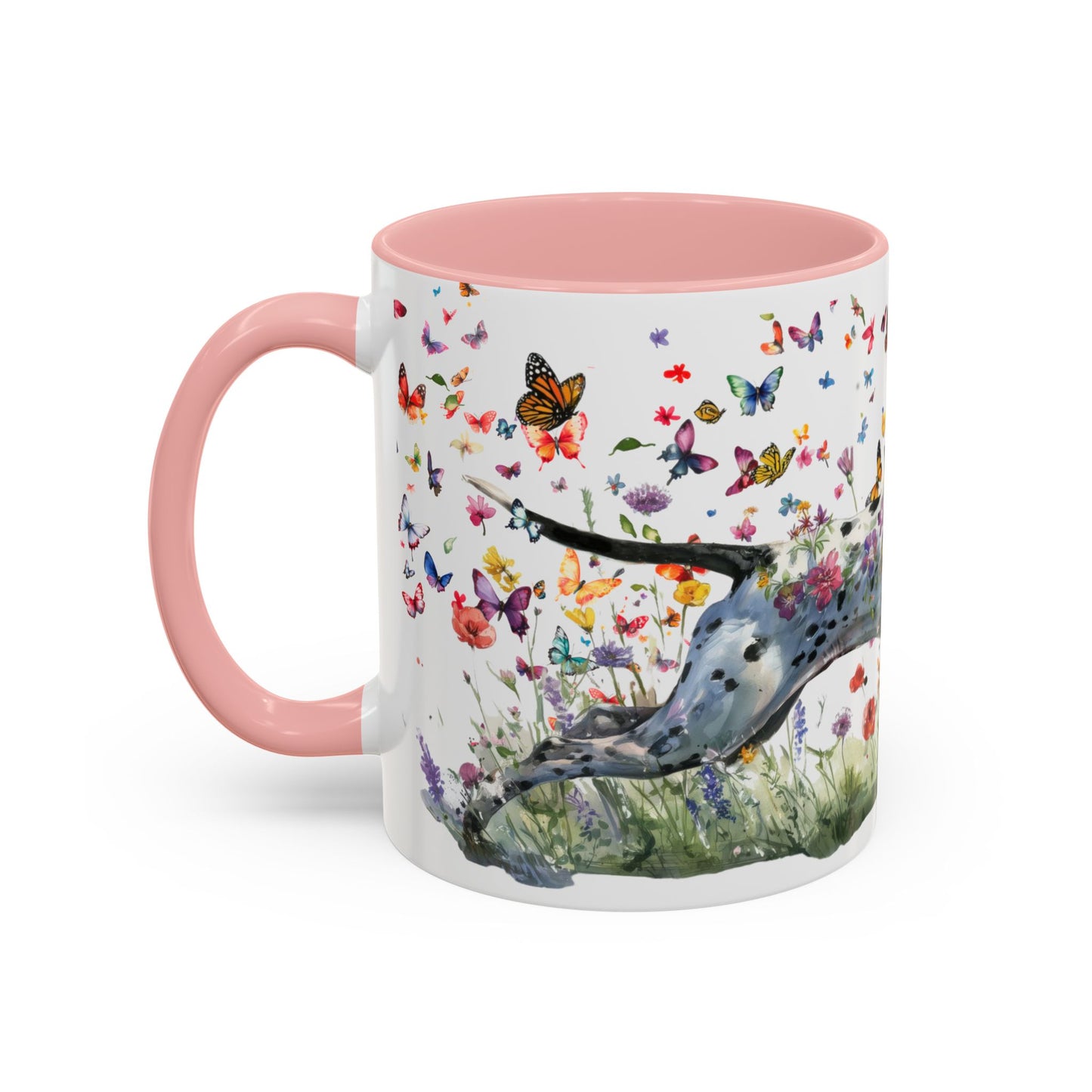 English Pointer #1  Personalized Accent Mugs, 11oz