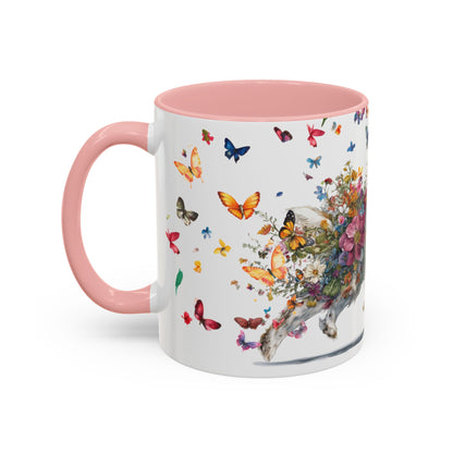 Clumber Spaniel #1 Personalized Accent Mugs, 11oz