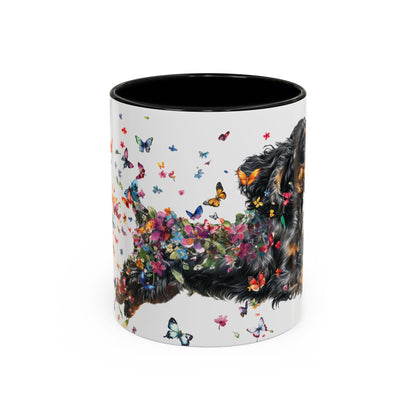 English Cocker Spaniel #4 Personalized Accent Mugs, 11oz