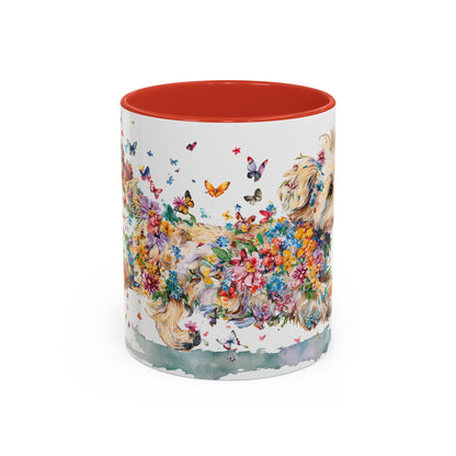Yorkipoo #2 Personalized Accent Mugs, 11oz