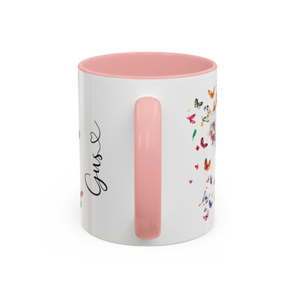 Aussie Doodle Blue Merle Personalized Accent Mugs, 11oz