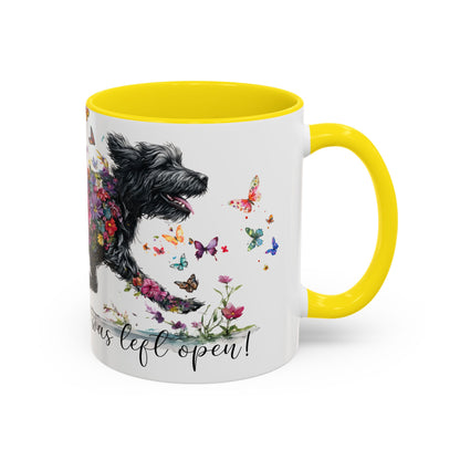 Labradoodle/Groodle #1  Live like the gate was left open, Accent Mugs, 11oz & 15oz