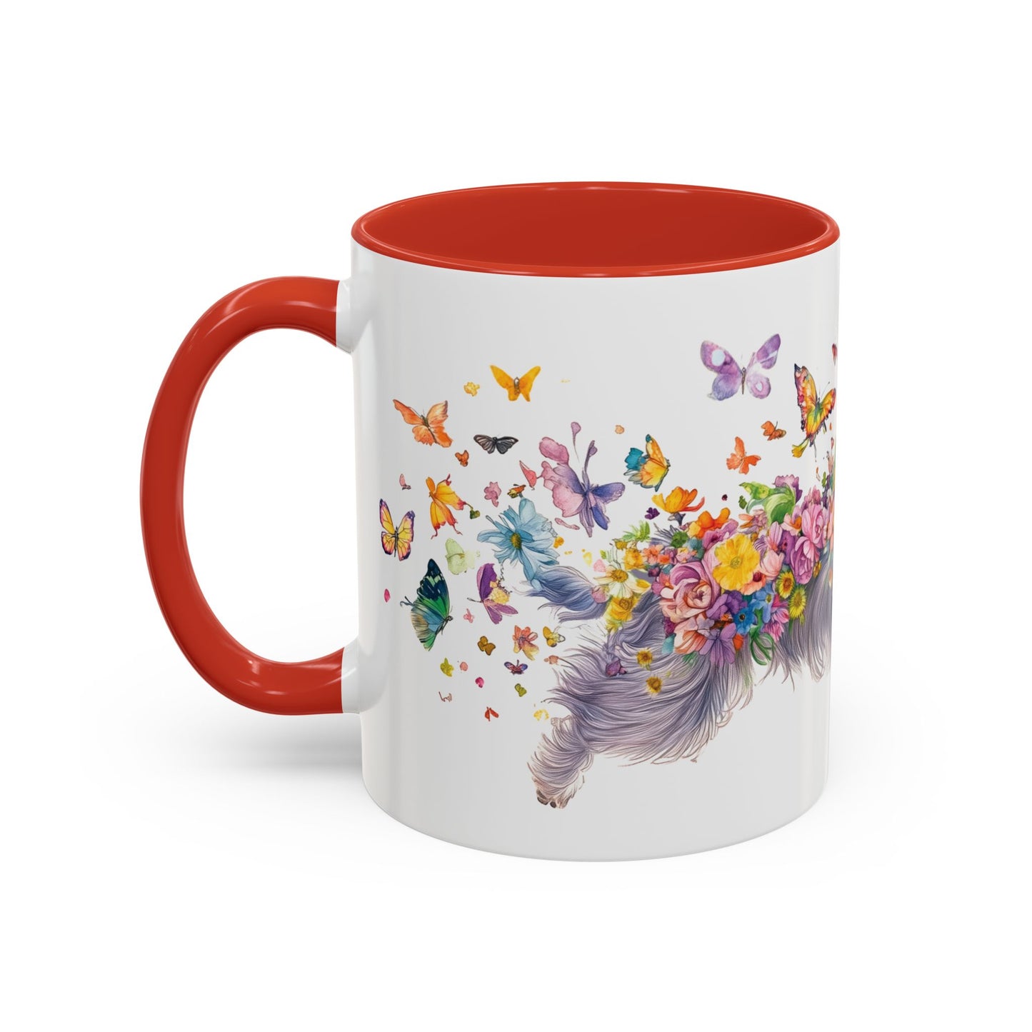 Peekingese #2 Personalized Accent Mugs, 11oz