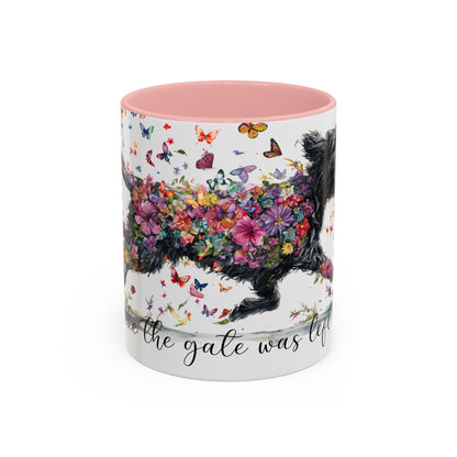 Labradoodle/Groodle #1  Live like the gate was left open, Accent Mugs, 11oz & 15oz