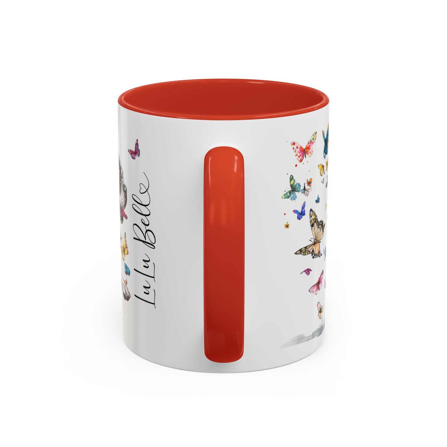 Boston Terrier #2 Personalized Accent Mugs, 11oz