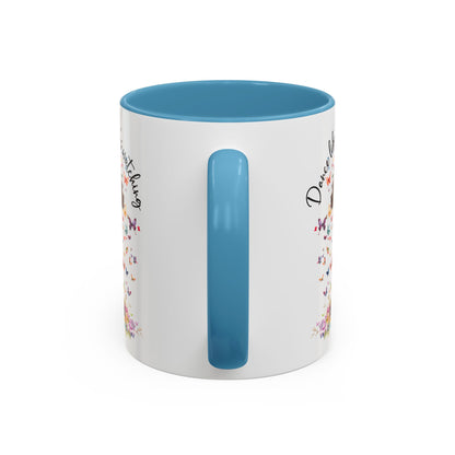 Cockapoo/Cavapoo "Dance like nobody's watching" personalized colourful Mugs, 11oz