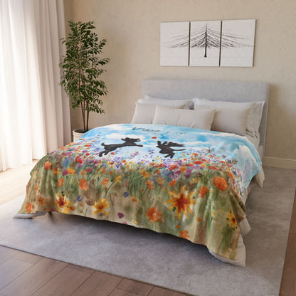 Pumi floral Personalised Blanket