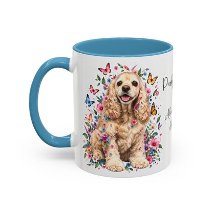 DUO (2 pets) - ANY DESIGN Floral Personalized Accent Mugs, 11oz