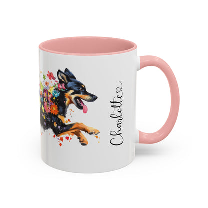 Husky #3 Personalized Accent Mugs, 11oz