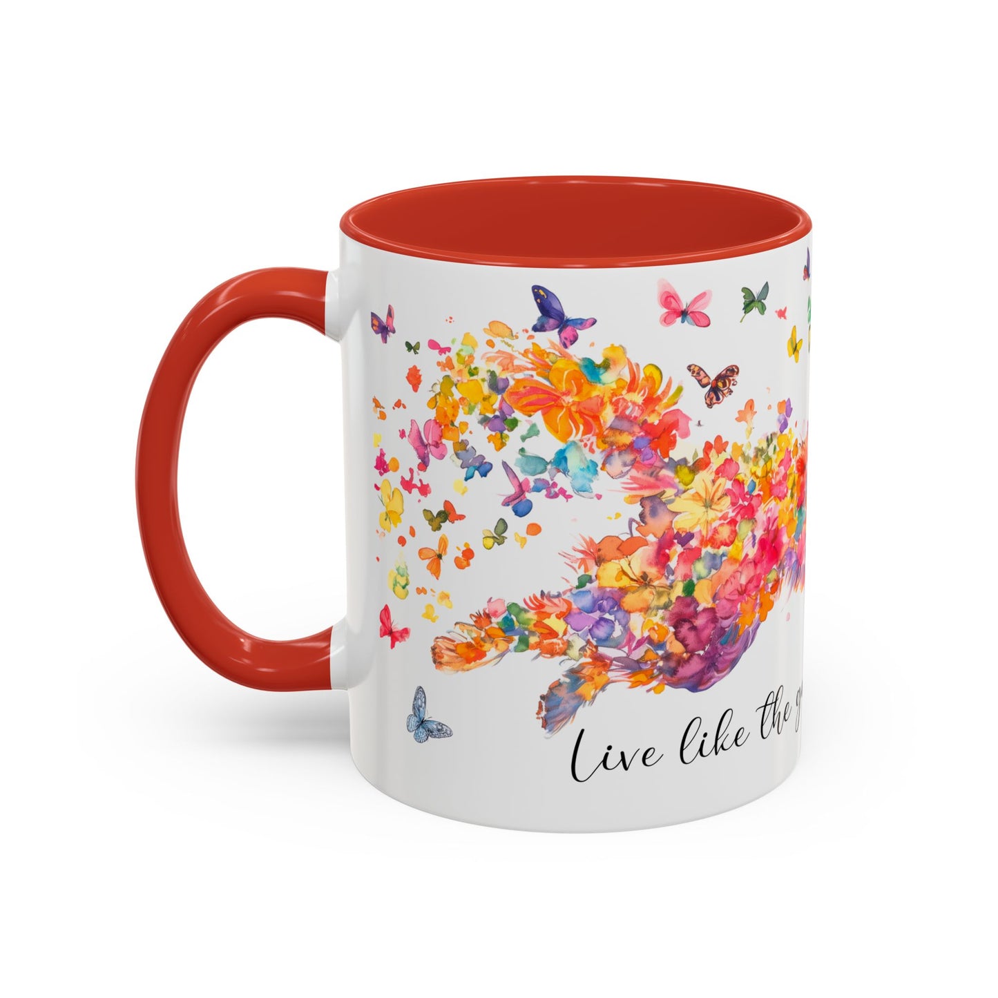 CAVALIER KING CHARLES live like the gate was left open colourful Mugs, 11oz