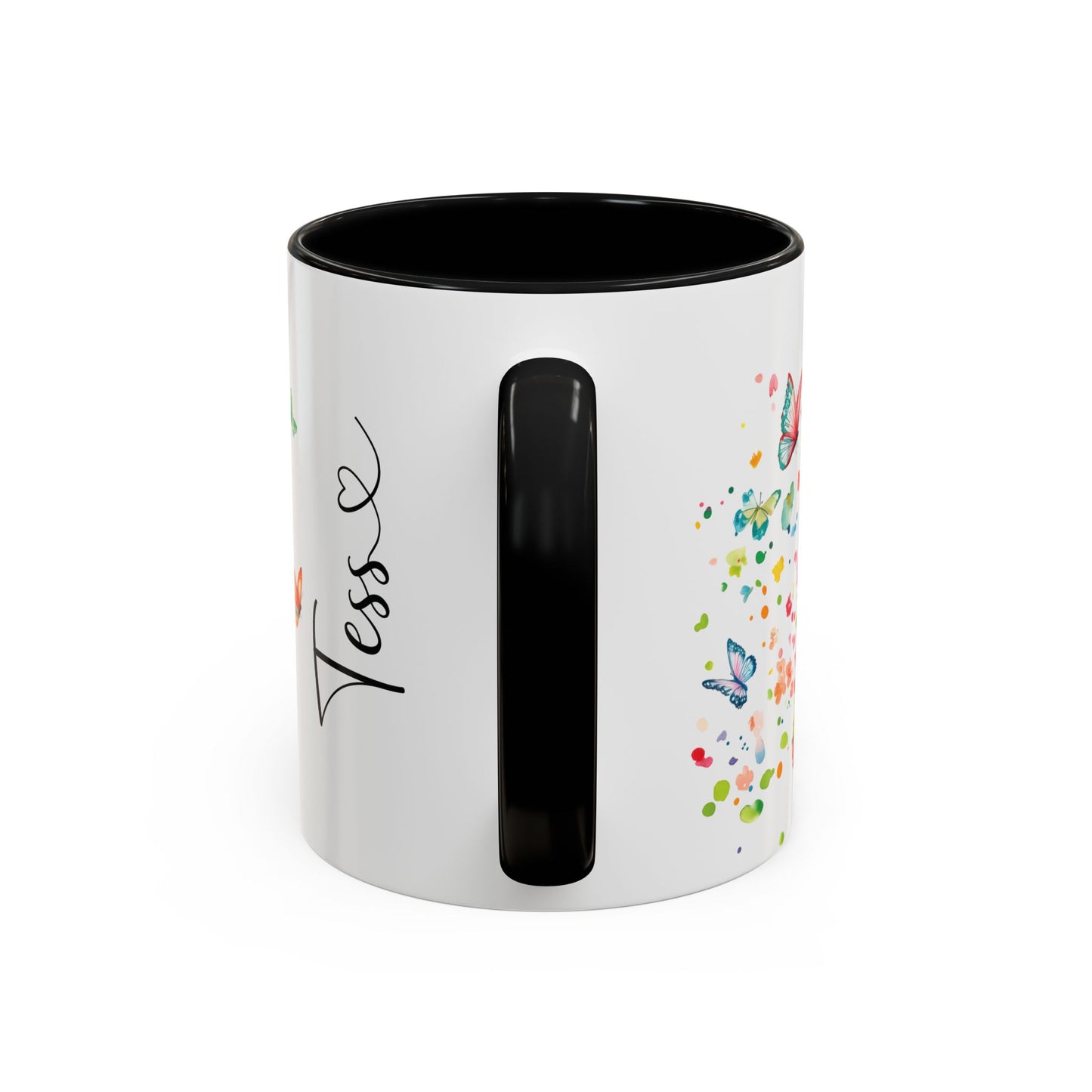White Boxer Personalized Accent Mugs, 11oz