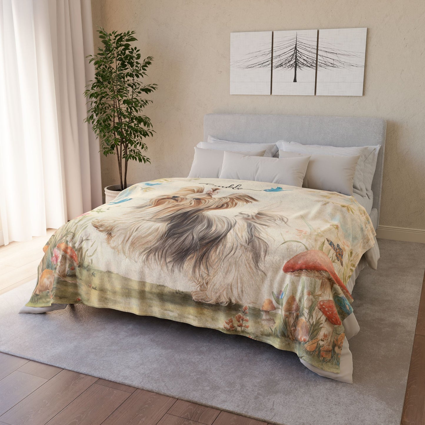 Biewer Terrier Personalised Blanket