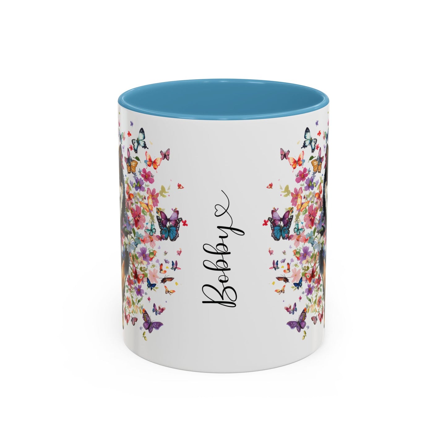 Shiba Inu #3 Personalized Accent Mugs, 11oz
