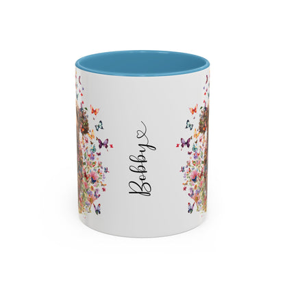 Labradoodle #4 Personalized Accent Mugs, 11oz