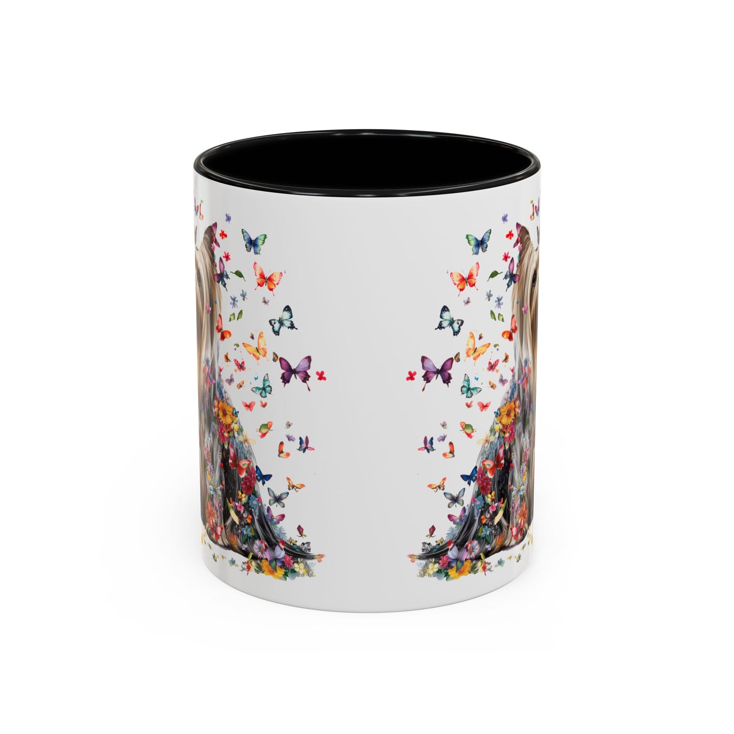 Silky Terrier #2 Personalized Accent Mugs, 11oz