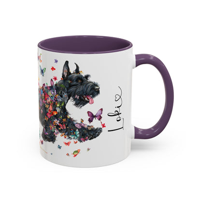 Giant Schnauzer Personalized Accent Mugs, 11oz