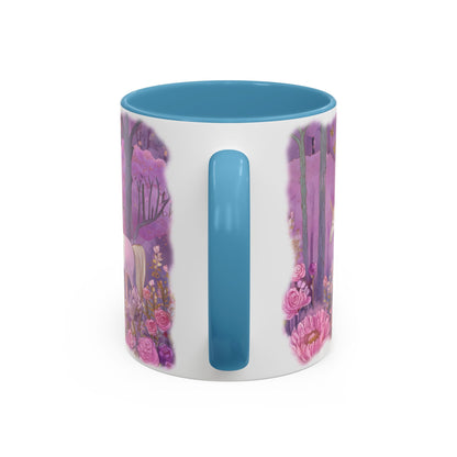 Unicorn Personalized Accent Mugs, 11oz