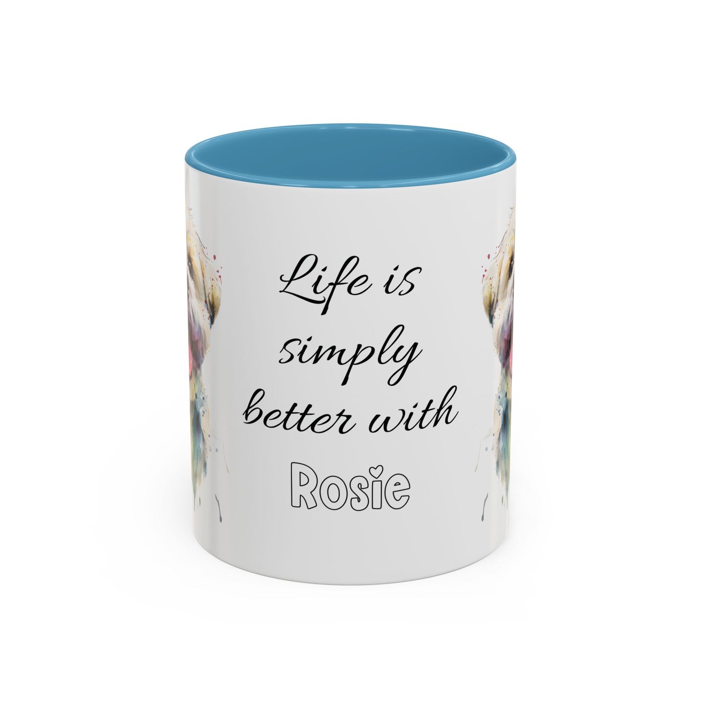 Shih Tzu #1 “Life is better with” Personalized Accent Mugs, 11oz