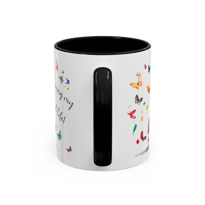 Cockapoo/Cavapoo/Cavoodle #2 Living my best life, Accent Mugs, 11oz
