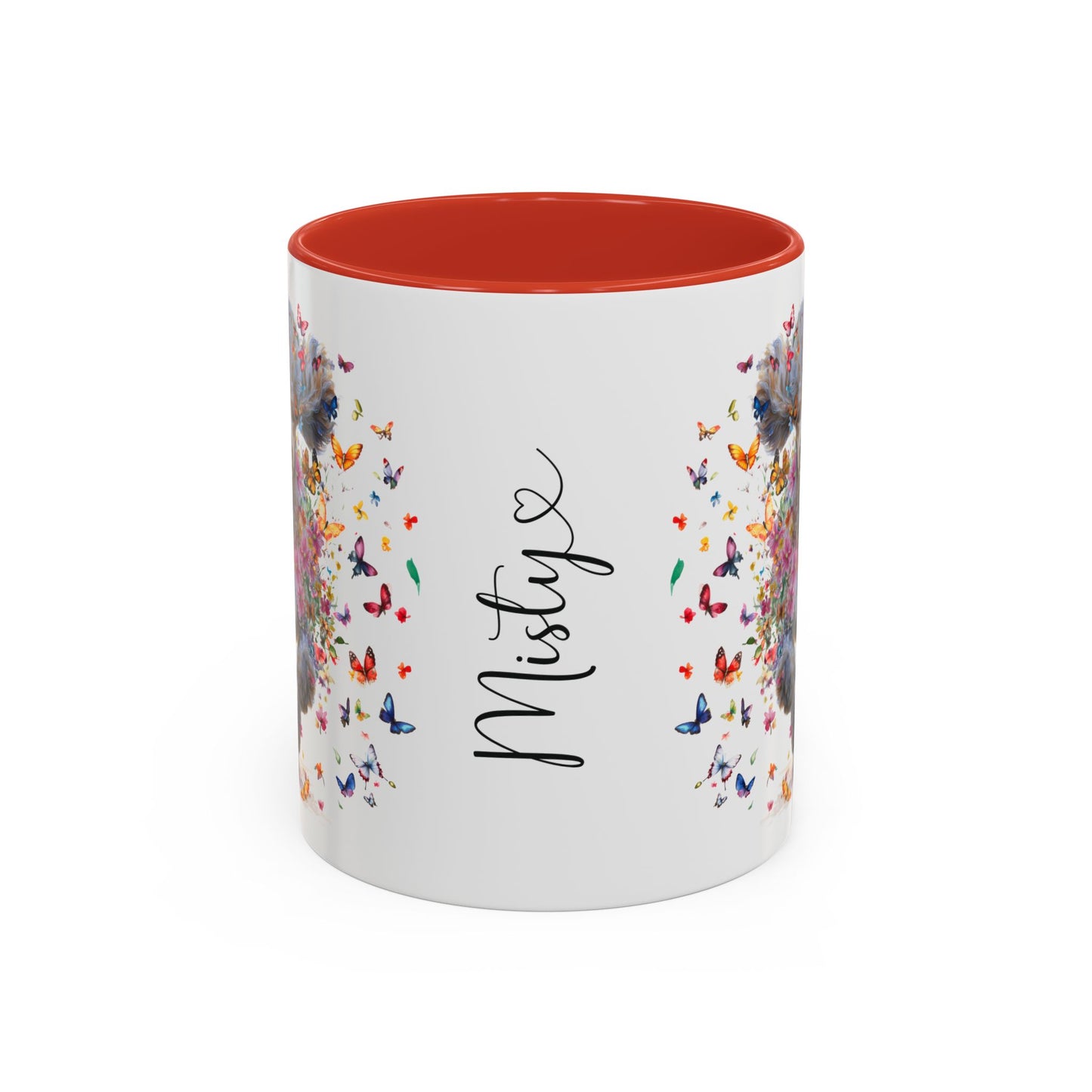 Poodle #6 Personalized Accent Mugs, 11oz