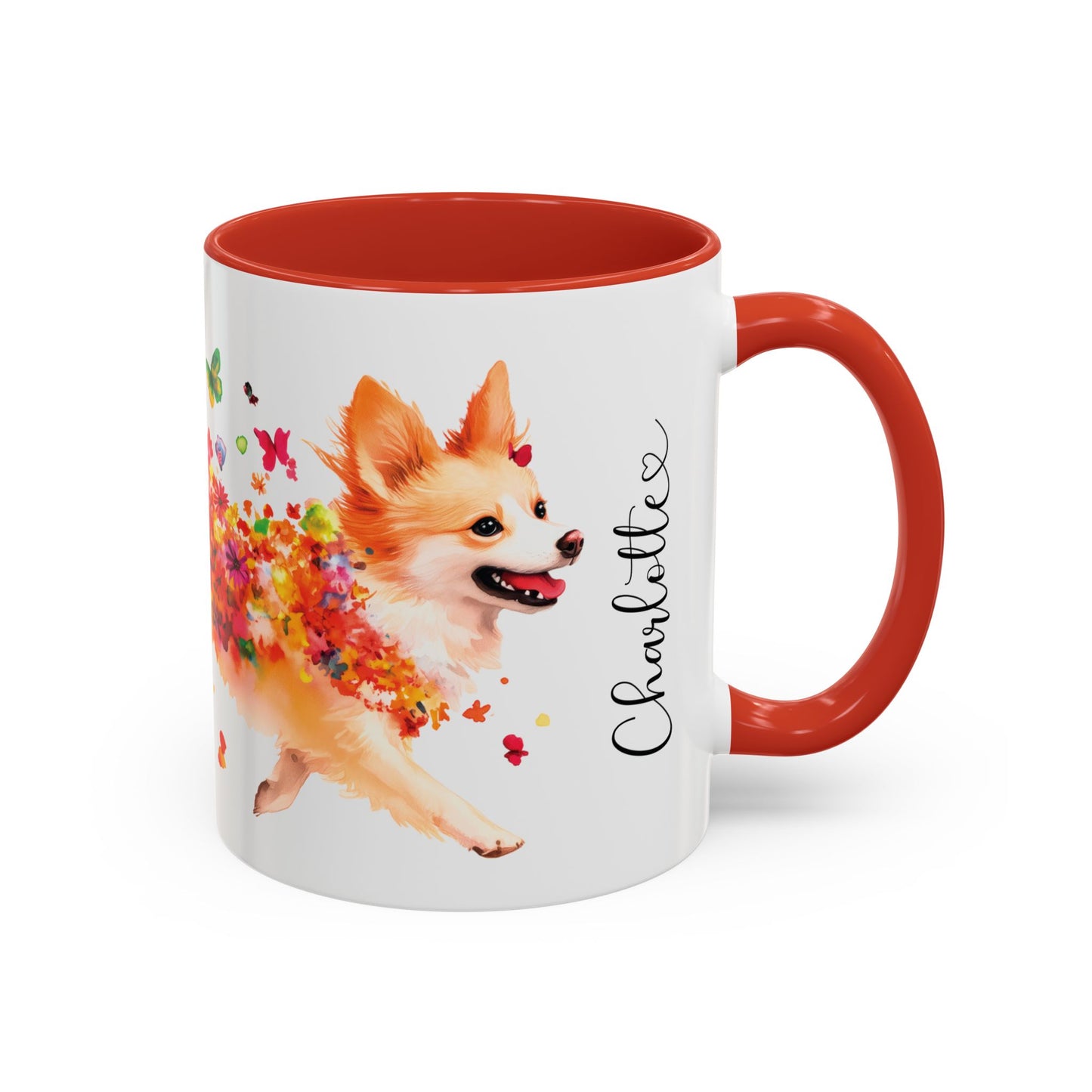 Icelandic Sheepdog Personalized Accent Mugs, 11oz