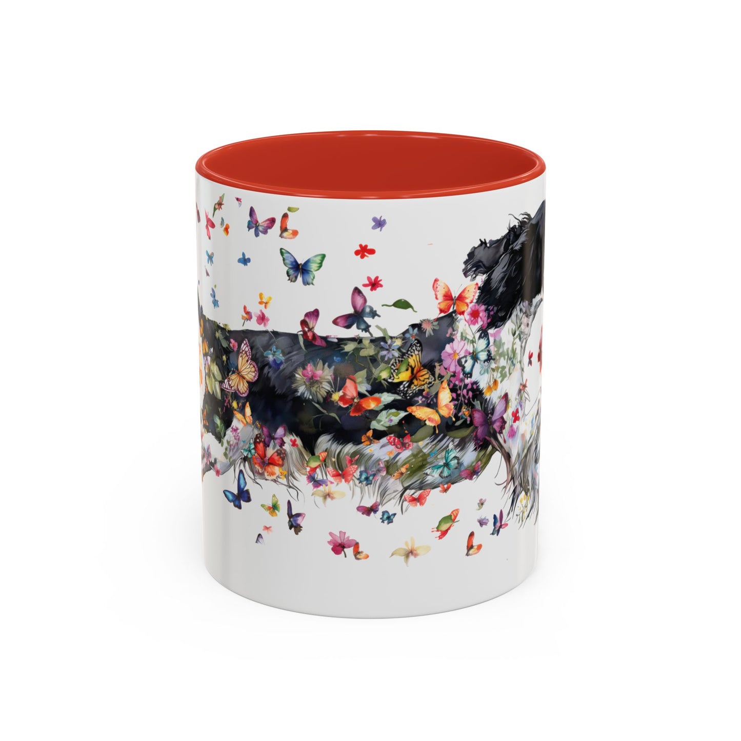 English Springer Spaniel Personalized Accent Mugs, 11oz