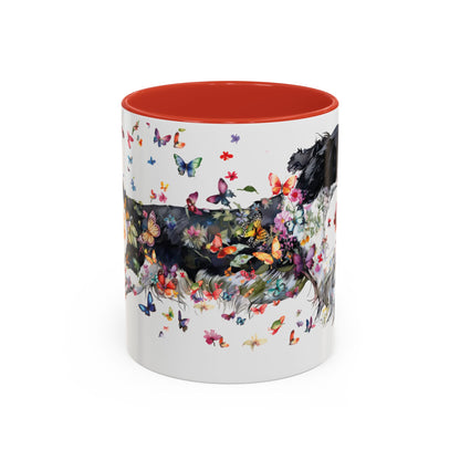 English Springer Spaniel Personalized Accent Mugs, 11oz