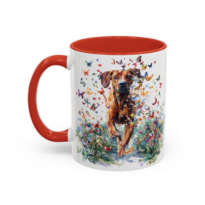 Rhodesian Ridgeback #2 Personalized Accent Mugs, 11oz