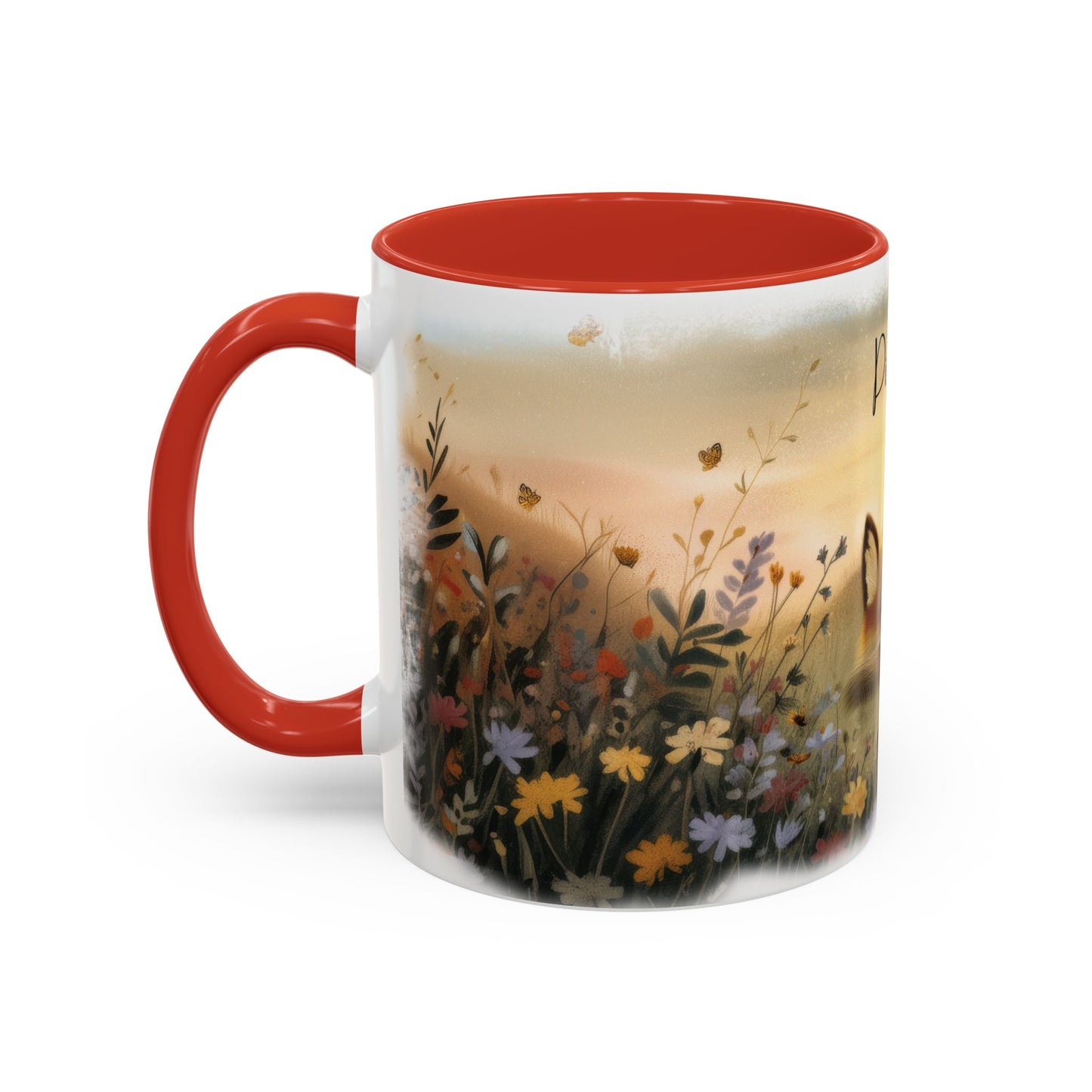 Fox sleeping #1 Personalized Accent Mugs, 11oz