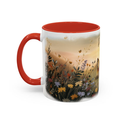 Fox sleeping #1 Personalized Accent Mugs, 11oz