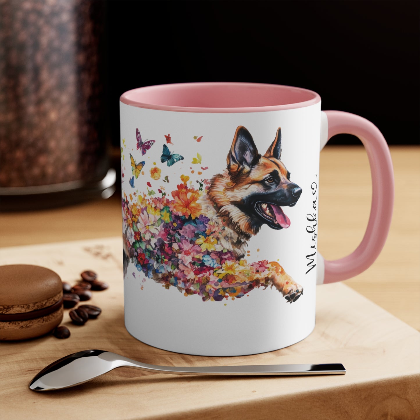 German Shepherd Colorful Accent Mugs, 11oz