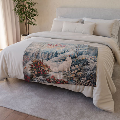 Samoyed Snow #2 Personalised Blanket