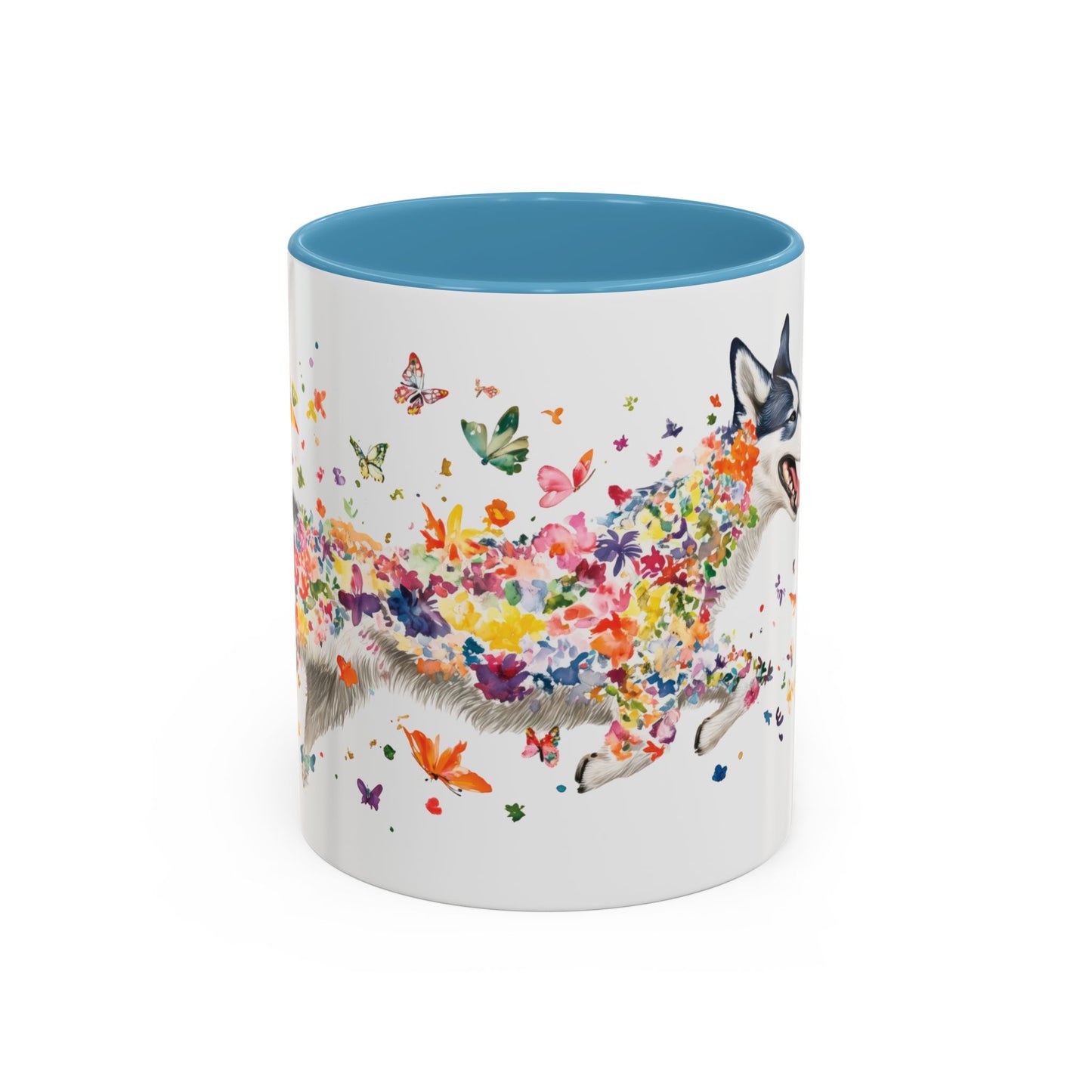 Husky #2 Personalized Accent Mugs, 11oz
