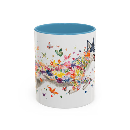 Husky #2 Personalized Accent Mugs, 11oz