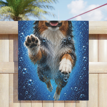 Australian Shepherd PAWS Beach Towel