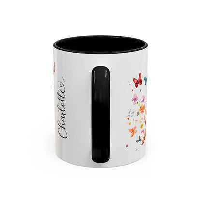 British Manchester Terrier Personalized Accent Mugs, 11oz