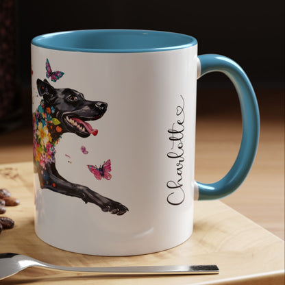 Pointador #2 Personalized Accent Mugs, 11oz