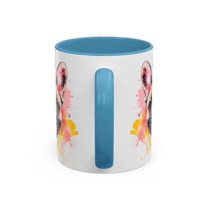 French Bulldog #2 Colourful Personalized Accent Mugs, 11oz