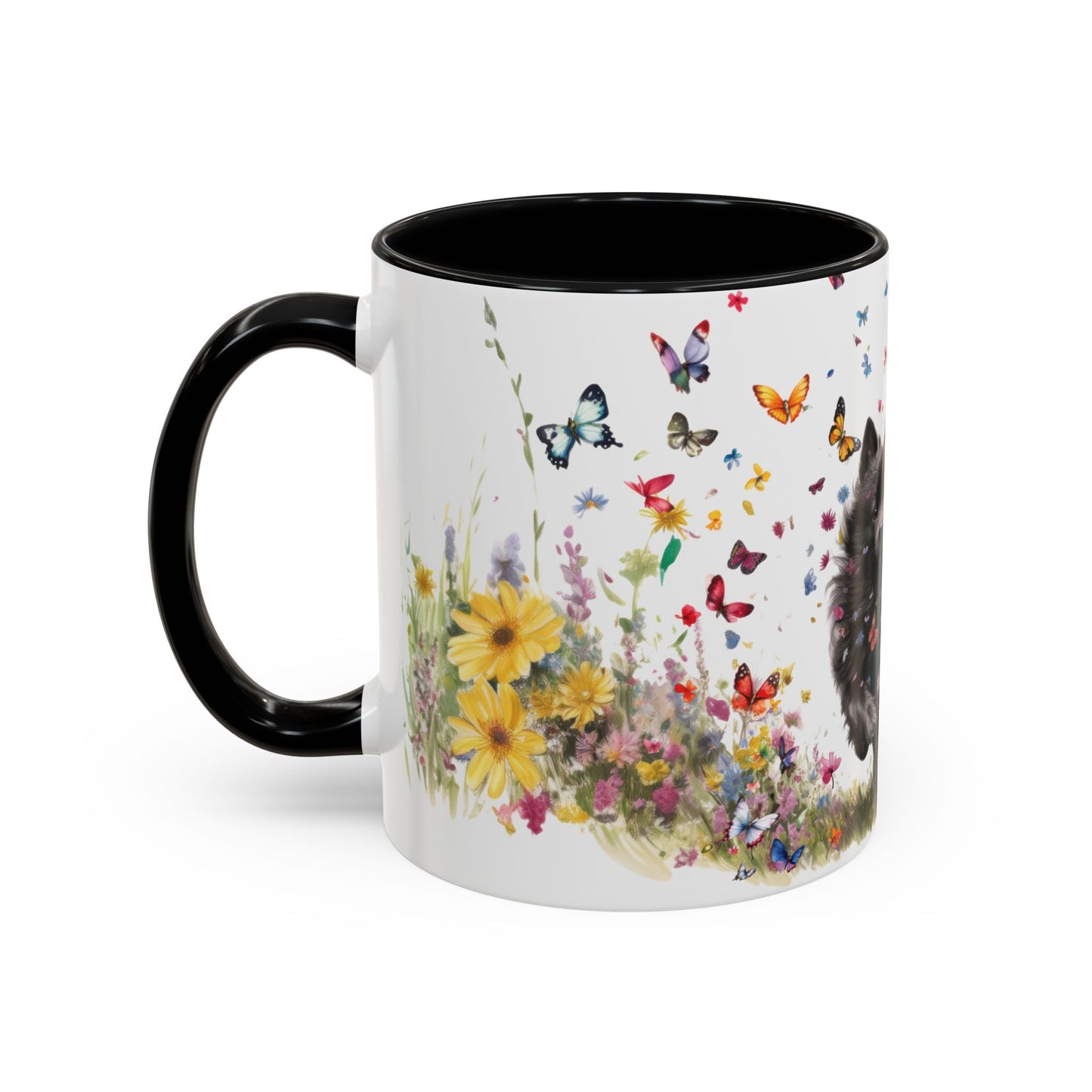 Schipperke #2 Personalized Accent Mugs, 11oz