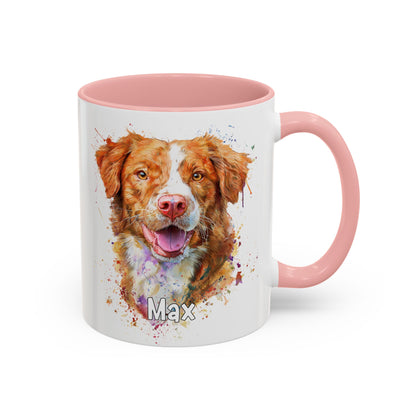 Nova Scotia Duck Tolling Retriever Colourful Personalized Accent Mugs, 11oz