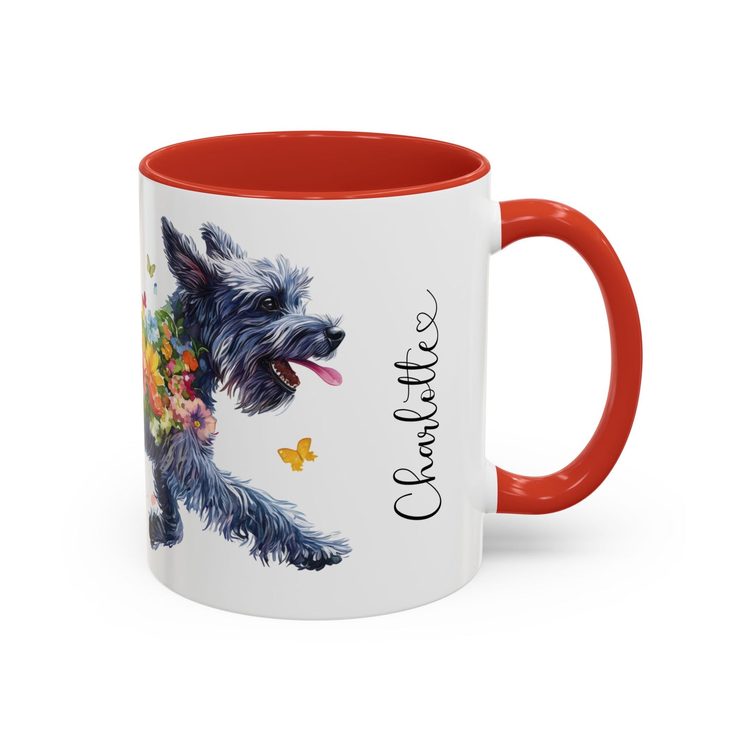 Giant Schnauzer Personalized Accent Mugs, 11oz