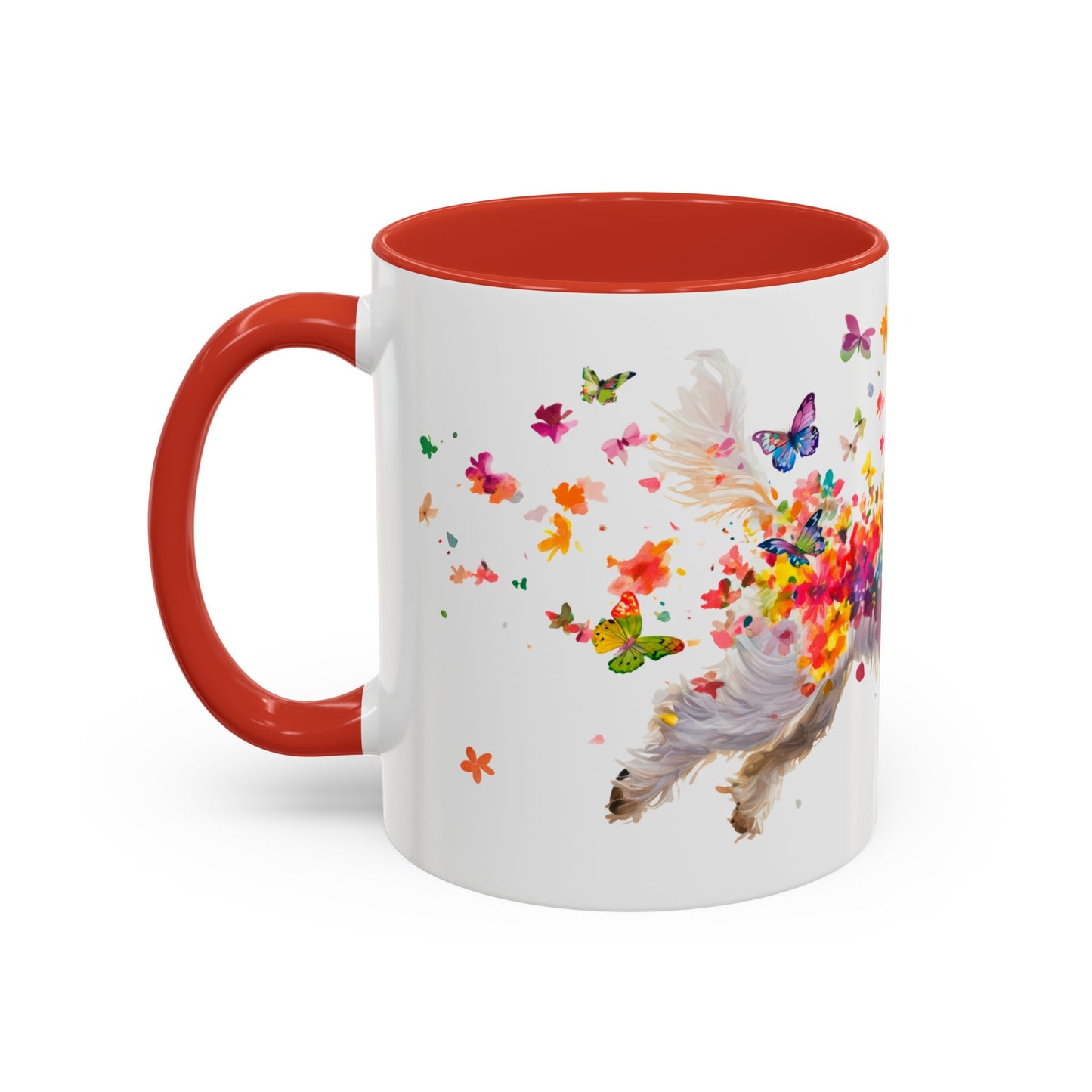 Maltese Personalized Colorful Accent Mugs, 11oz